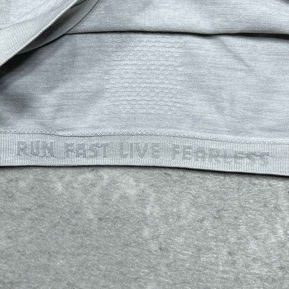 Nike Sweatshirt Womens Size Medium Gray Dri Fit Half Zip Pullover Jacket 2474 - Picture 8 of 14